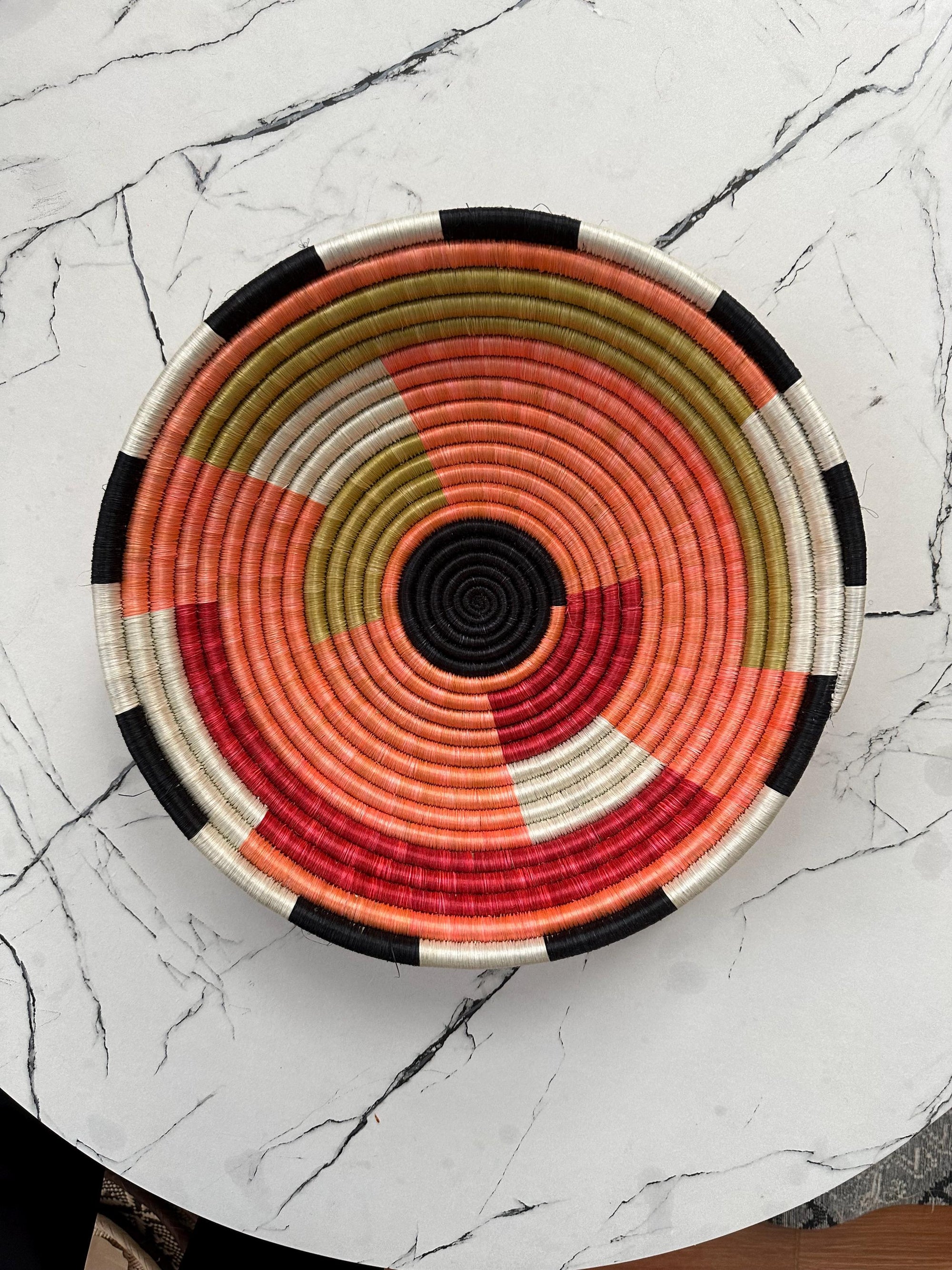 Sayari African Basket - Handwoven wall basket