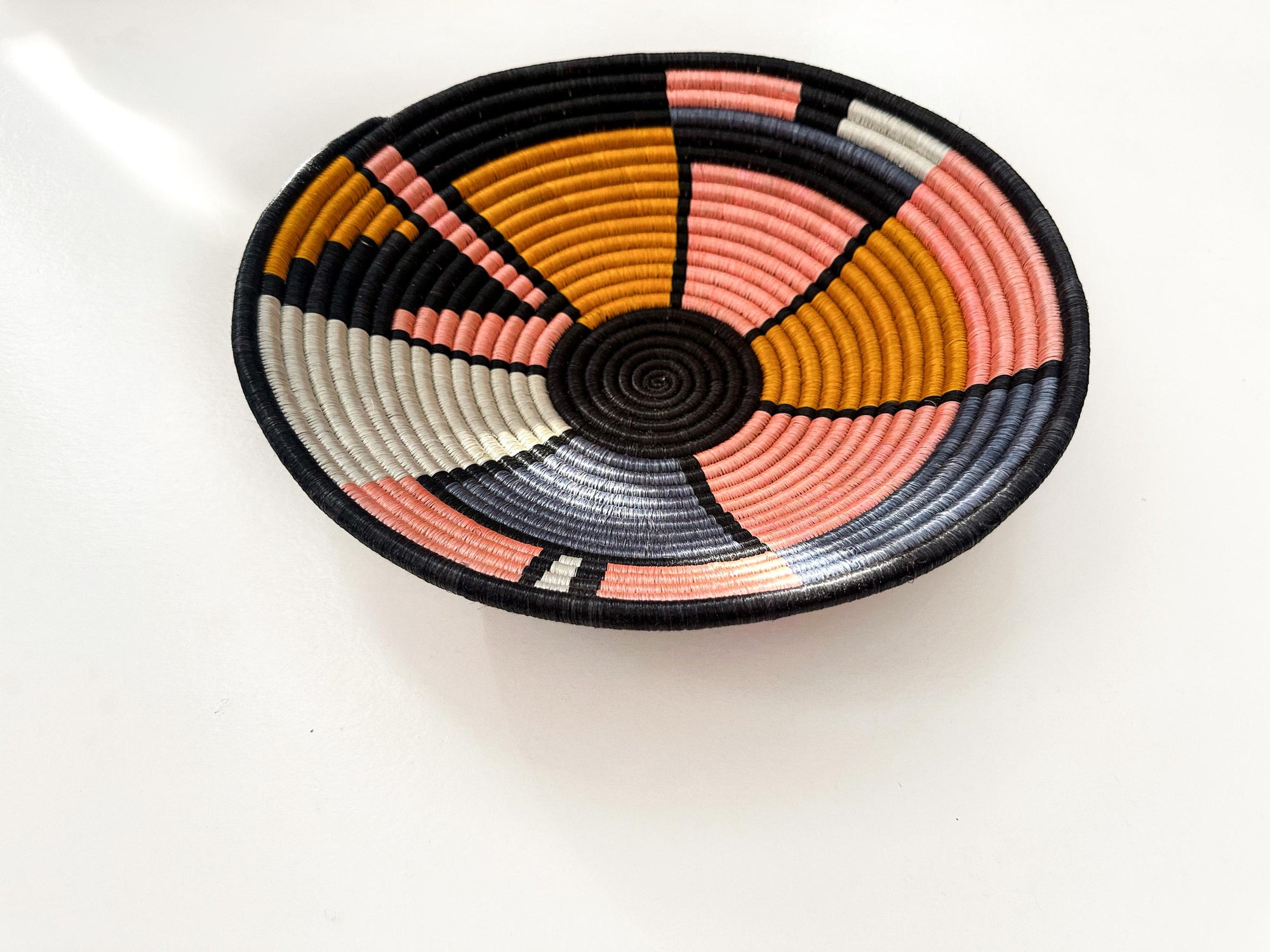 Colorful Woven Basket Wall Decor