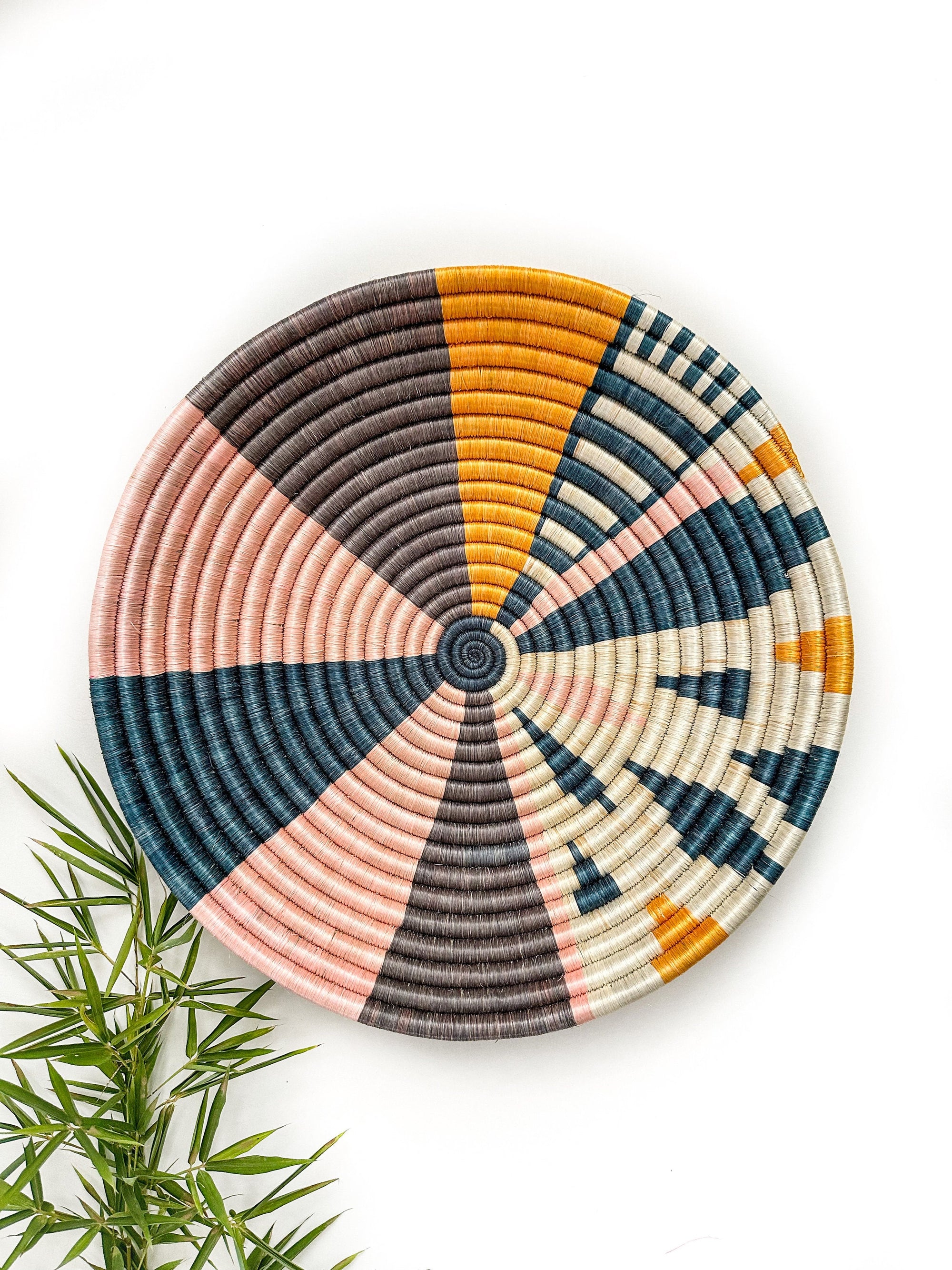 Large Colorful Basket | African Wall Basket