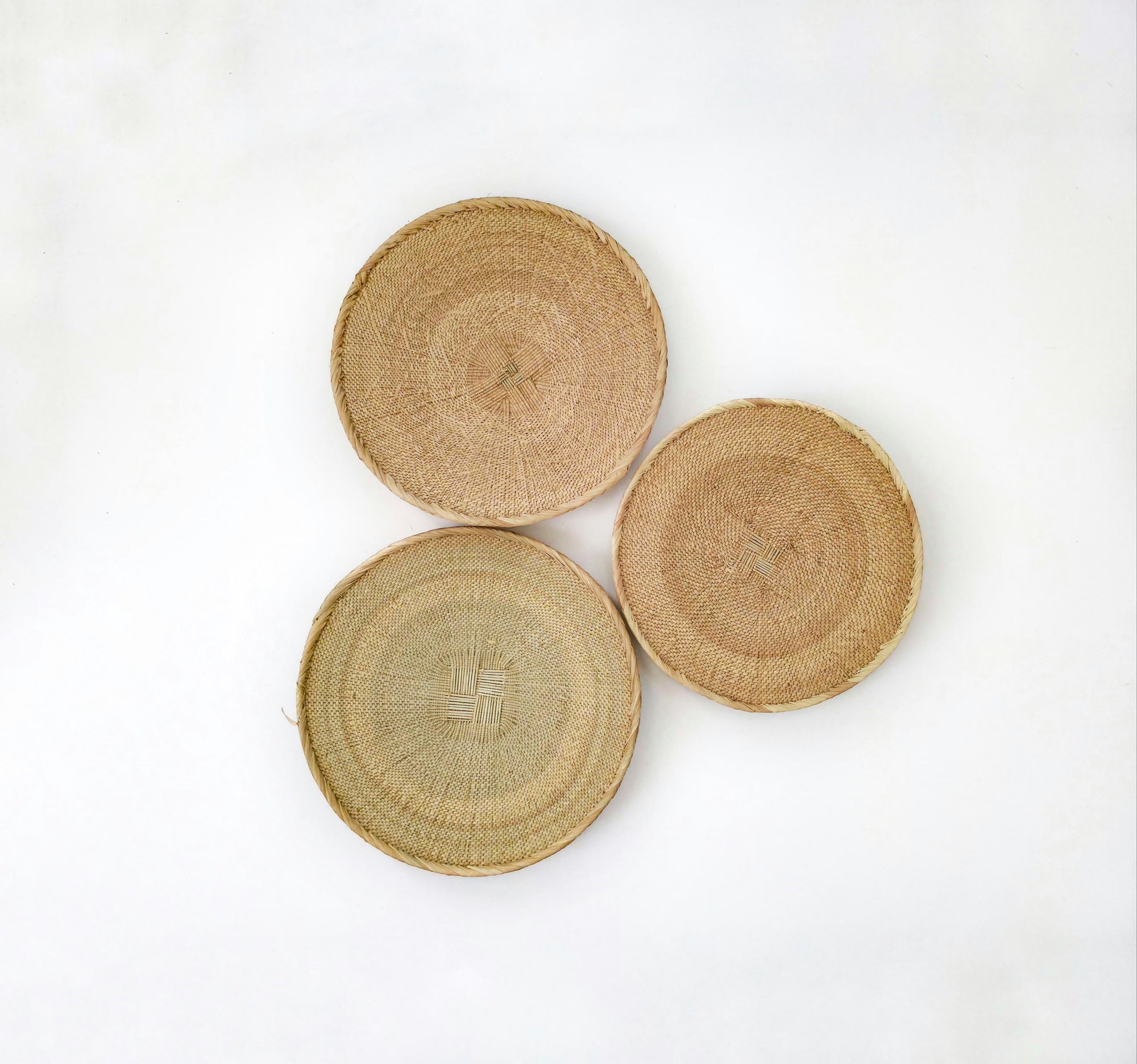 Set of 3 Natural Binga Baskets