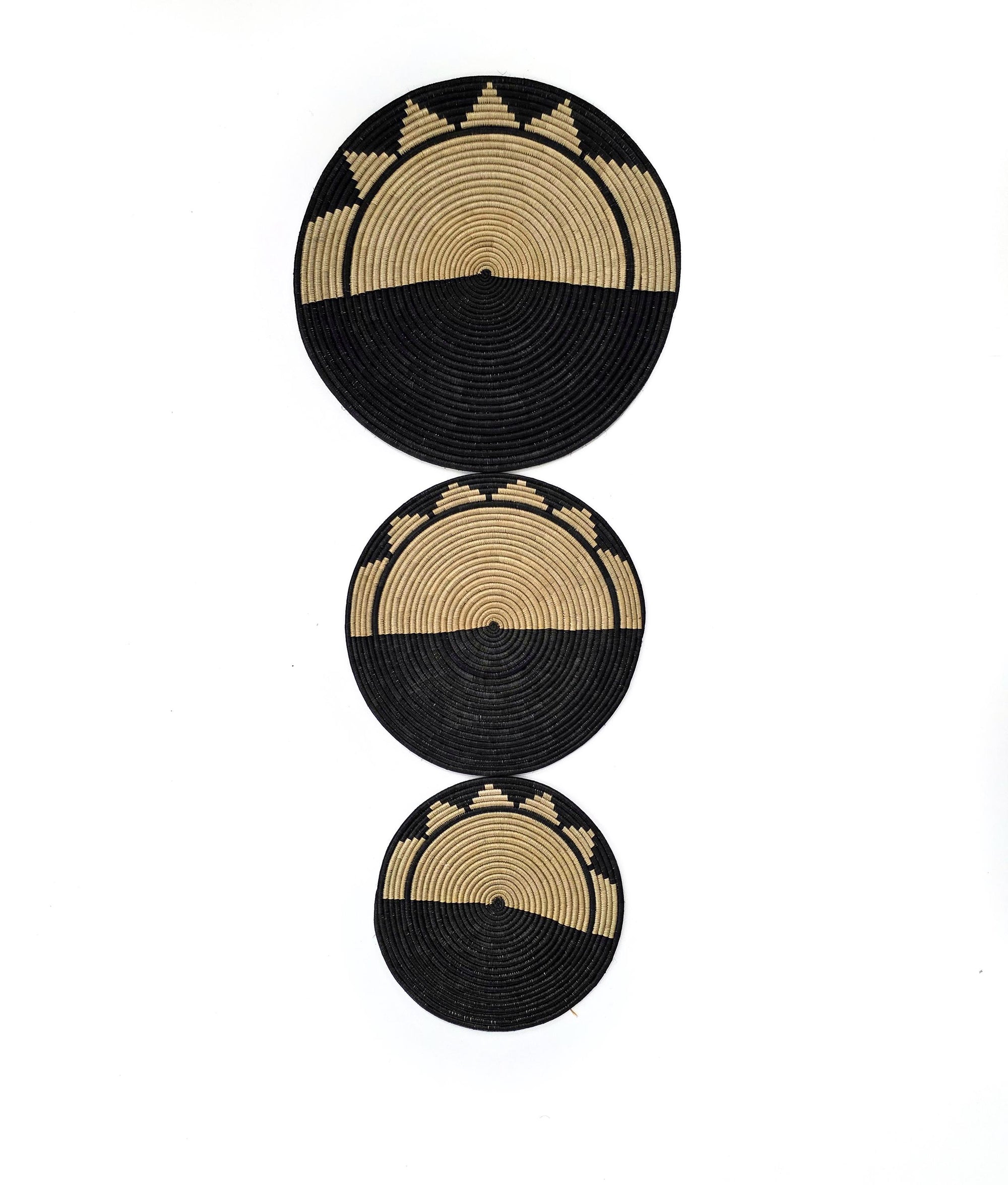 Sunburst Wall Basket Decor - Set of 3, available from size 10 inch - 20 inch