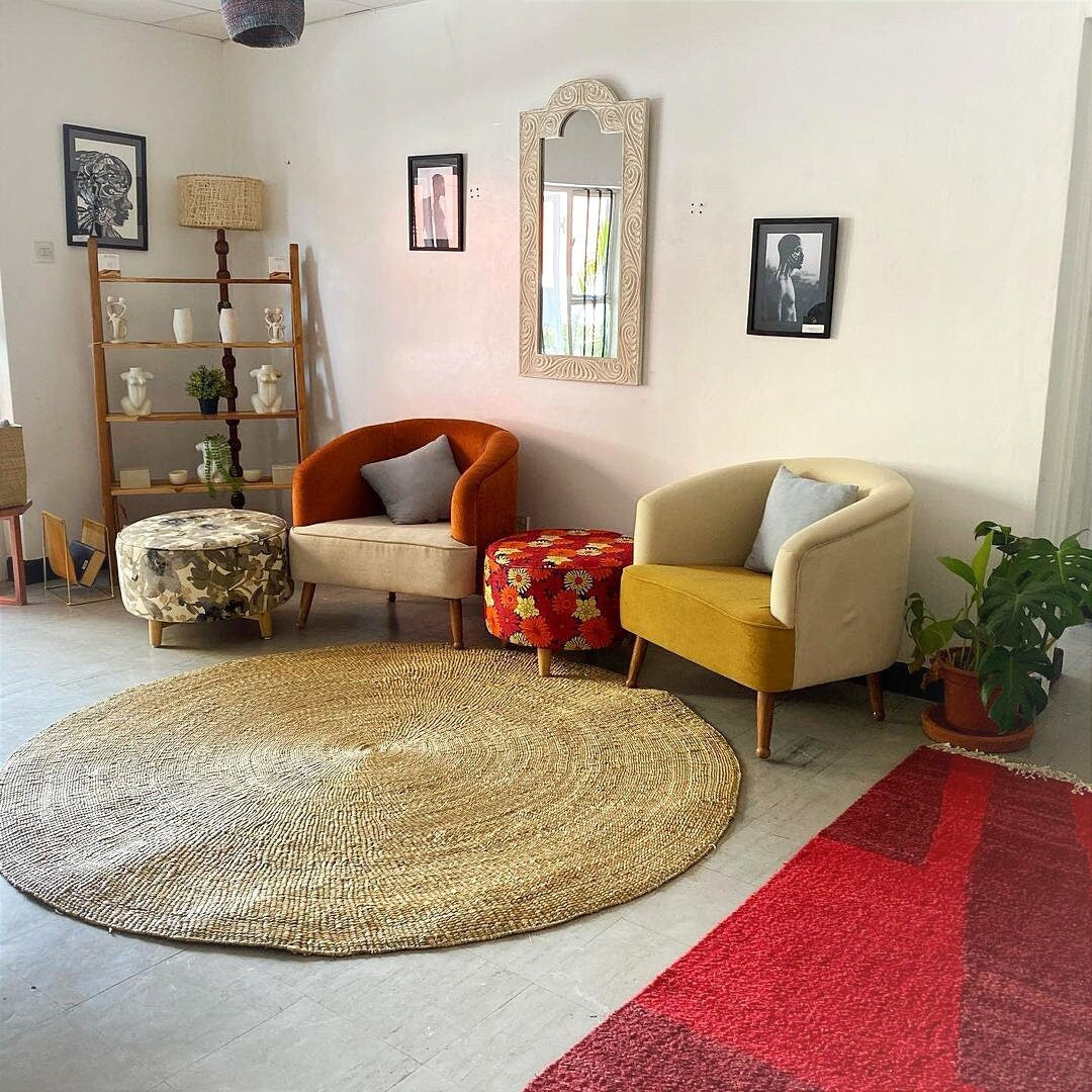 Seagrass Rug - Natural Fibre Rug, African Mbulu Rug, Area rug