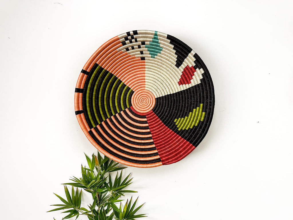 20 inch Colourful African Basket