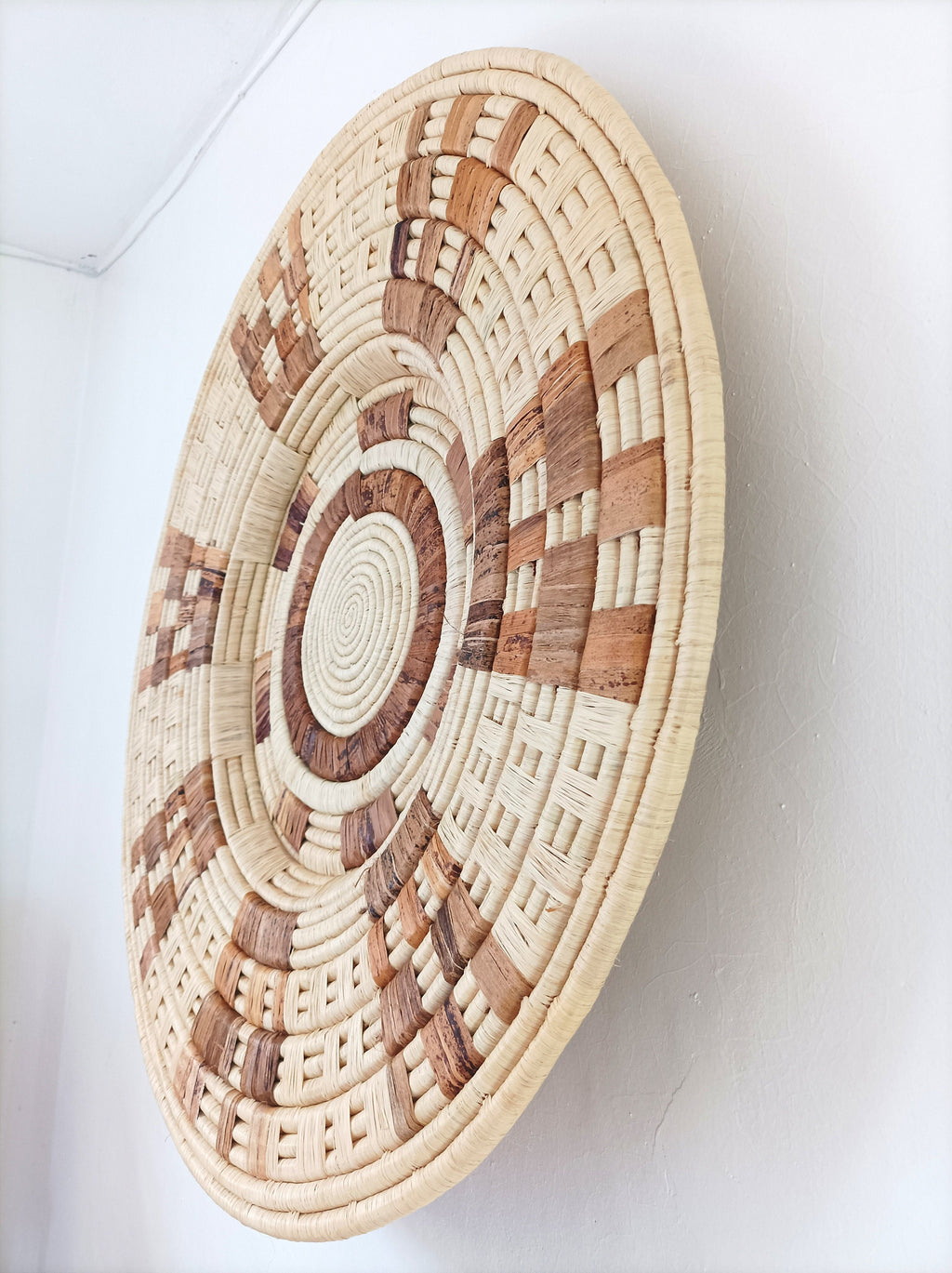 Large Wall Basket - Raffia Wall Hanging available in size 26 inch and 32 inch