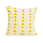 African Mudcloth Pillow Cover | White and Orange