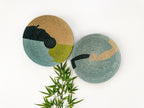 Set of 2 Basket Wall Decor | Green wall Basket by sifadesigns