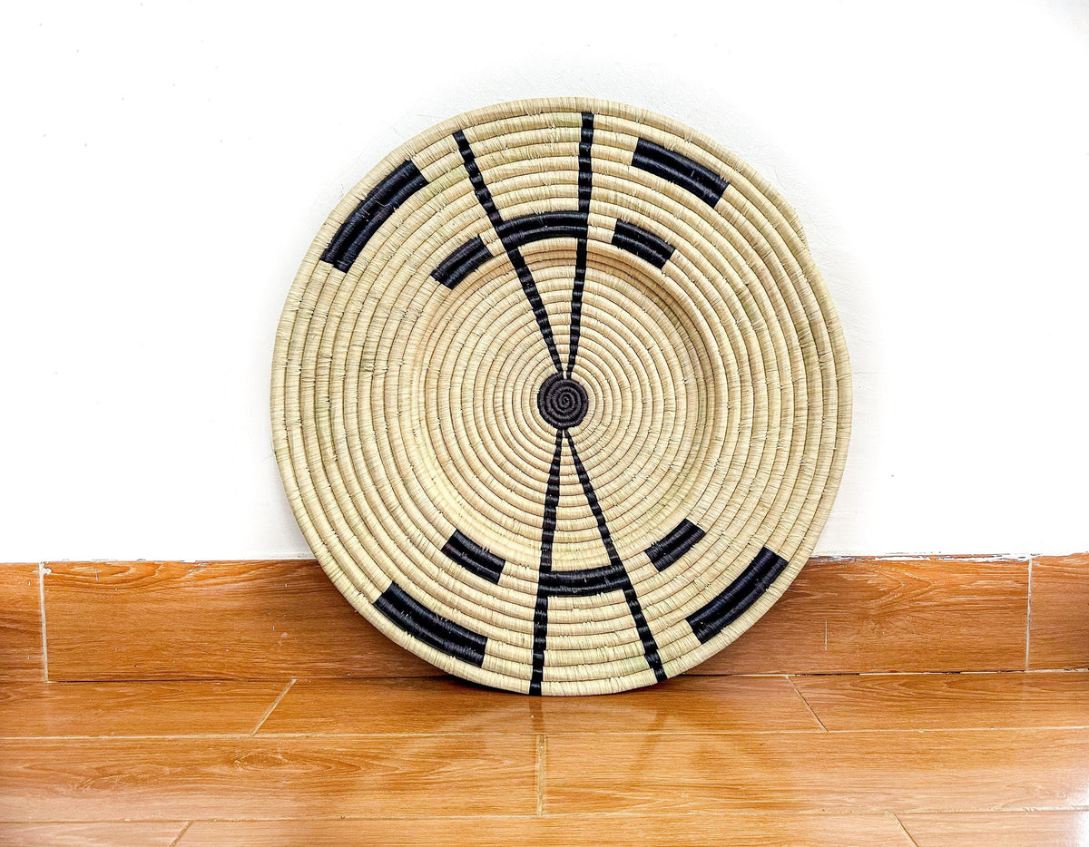 Raffia Wall Art, Wall  Basket Decor, Raffia Wall Hanging, African wall basket, woven wall decor Living room, Unique Tribal Housewarming Gift