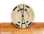 Raffia Wall Art, Wall  Basket Decor, Raffia Wall Hanging, African wall basket, woven wall decor Living room, Unique Tribal Housewarming Gift
