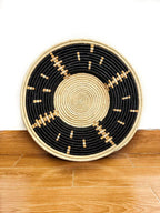 Raffia Wall Decor Basket - Natural Fiber Wall Hanging