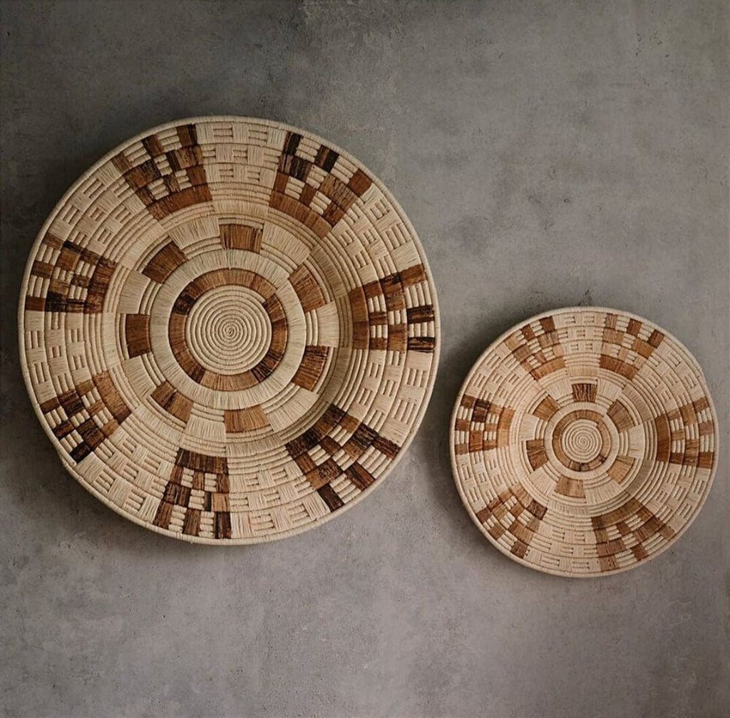 Large Wall Basket - Raffia Wall Hanging available in size 26 inch and 32 inch