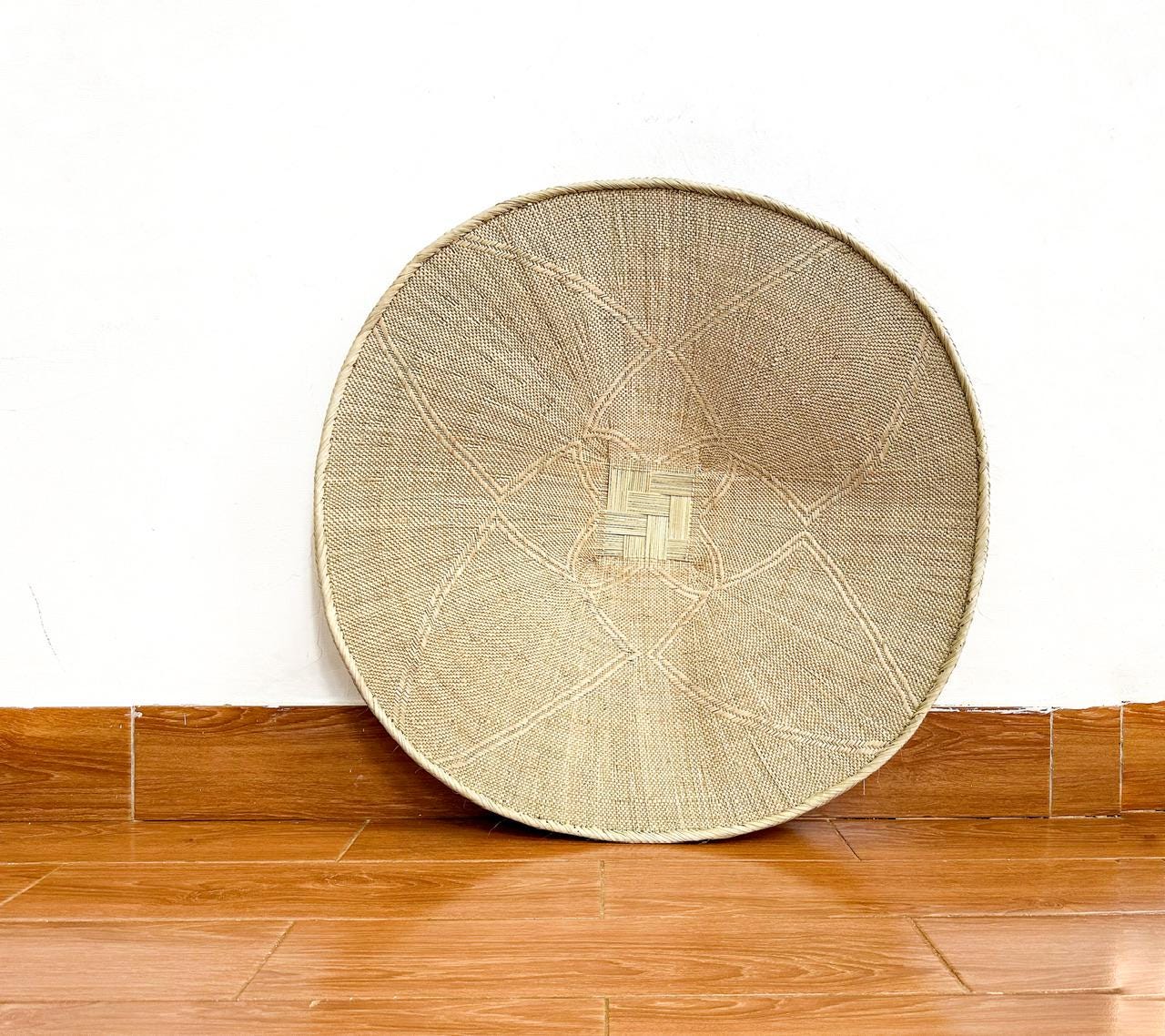 Large Neutral Wall Basket - 30'' Binga Basket for wall decor