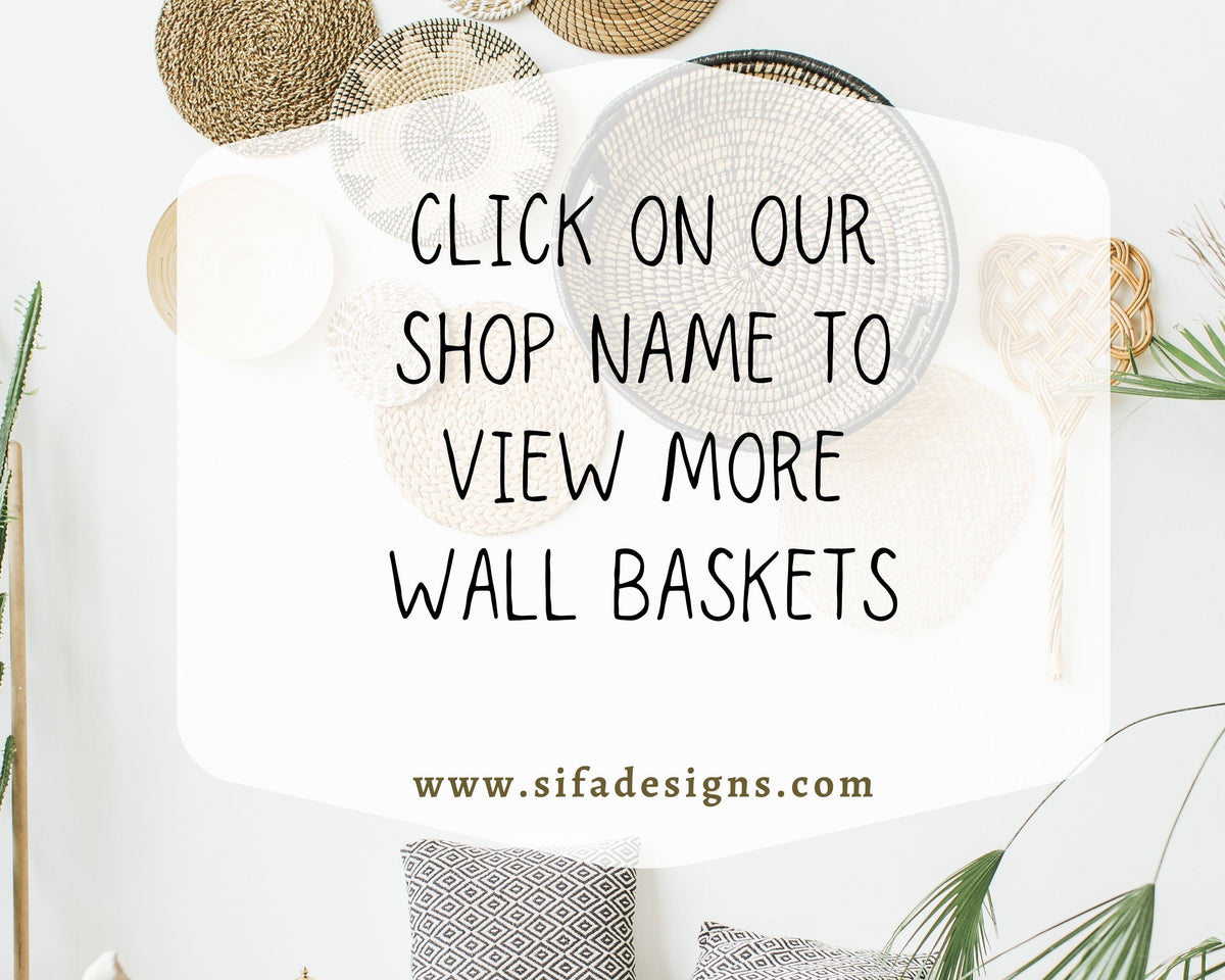 Woven Wall Basket Brown Set of 3