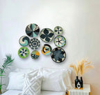 Wall Baskets Green Set of 10 - Basket Wall Decor