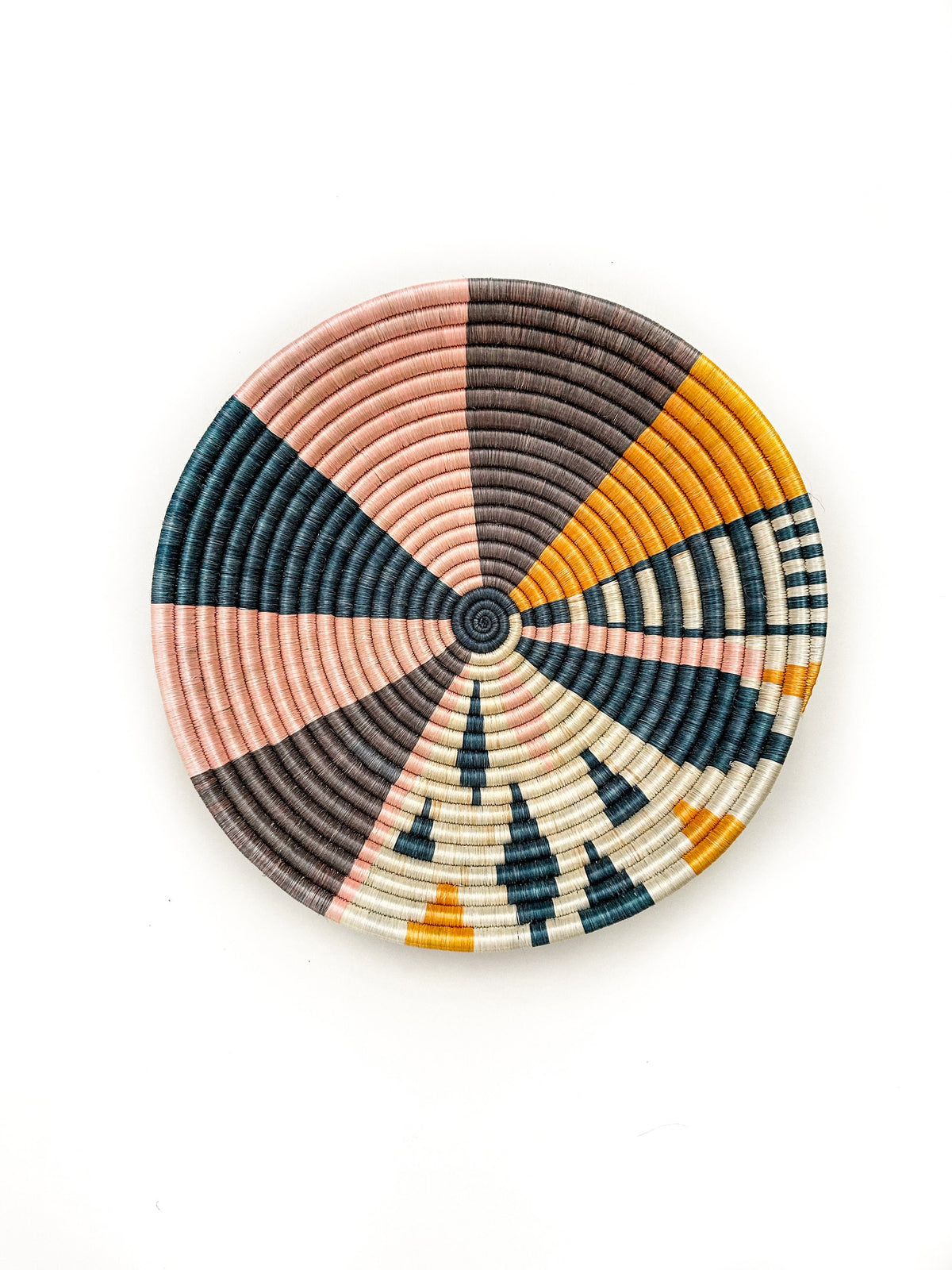 Large Colorful African Woven Basket