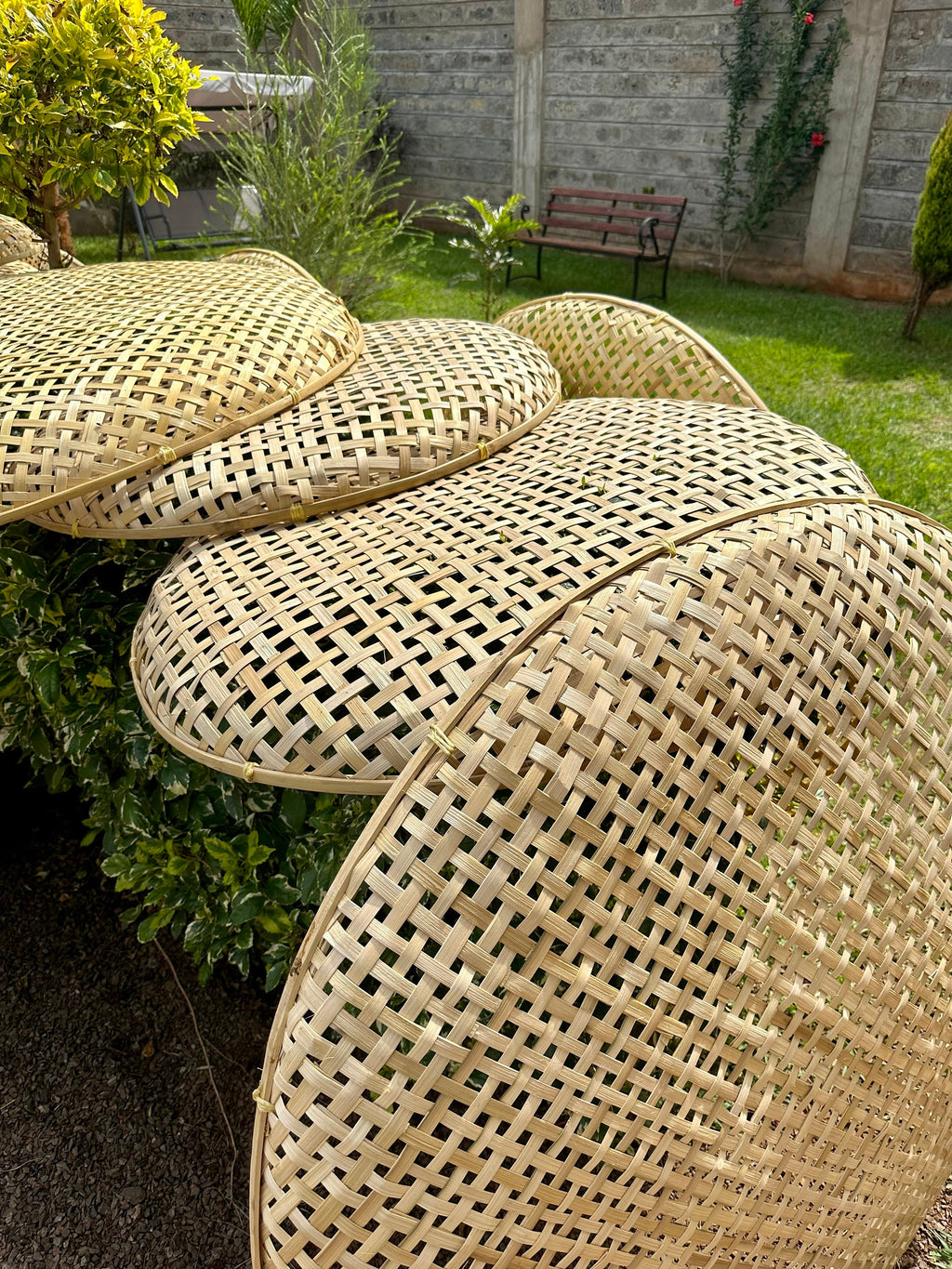 Bambbo Baskets for Ceiling Decor - 3PCS set Bamboo Basket for restaurant and hotel decor.
