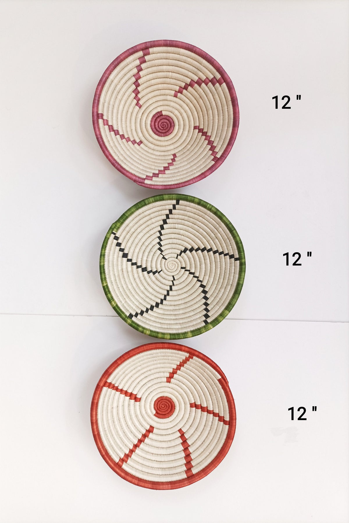 Sisal Woven Basket Art Set of 3