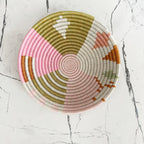 Colorful wall basket decor set of 3