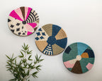 Decorative Wall Baskets Set of 3 - Assorted Colors