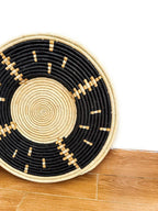 Raffia Wall Decor Basket - Natural Fiber Wall Hanging