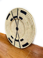 Raffia Wall Art, Wall  Basket Decor, Raffia Wall Hanging, African wall basket, woven wall decor Living room, Unique Tribal Housewarming Gift