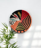 Kalisimbi basket bowl - Handwoven Colorful wall Basket
