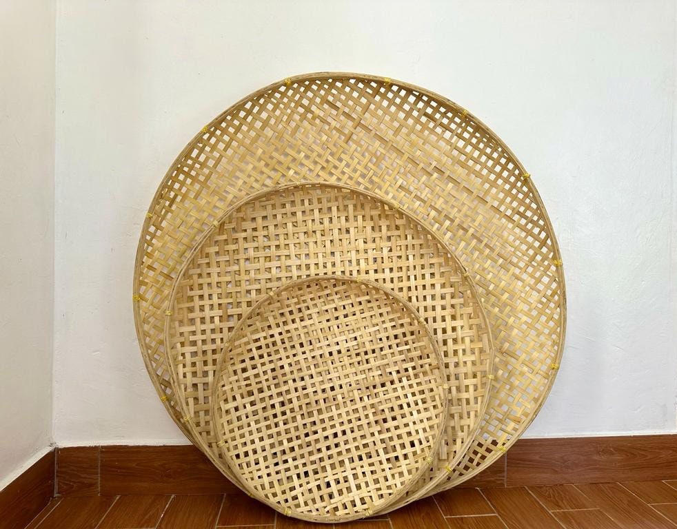 Bamboo Basket Ceiling Decor, Restaurant Decor, Hotel Lighting