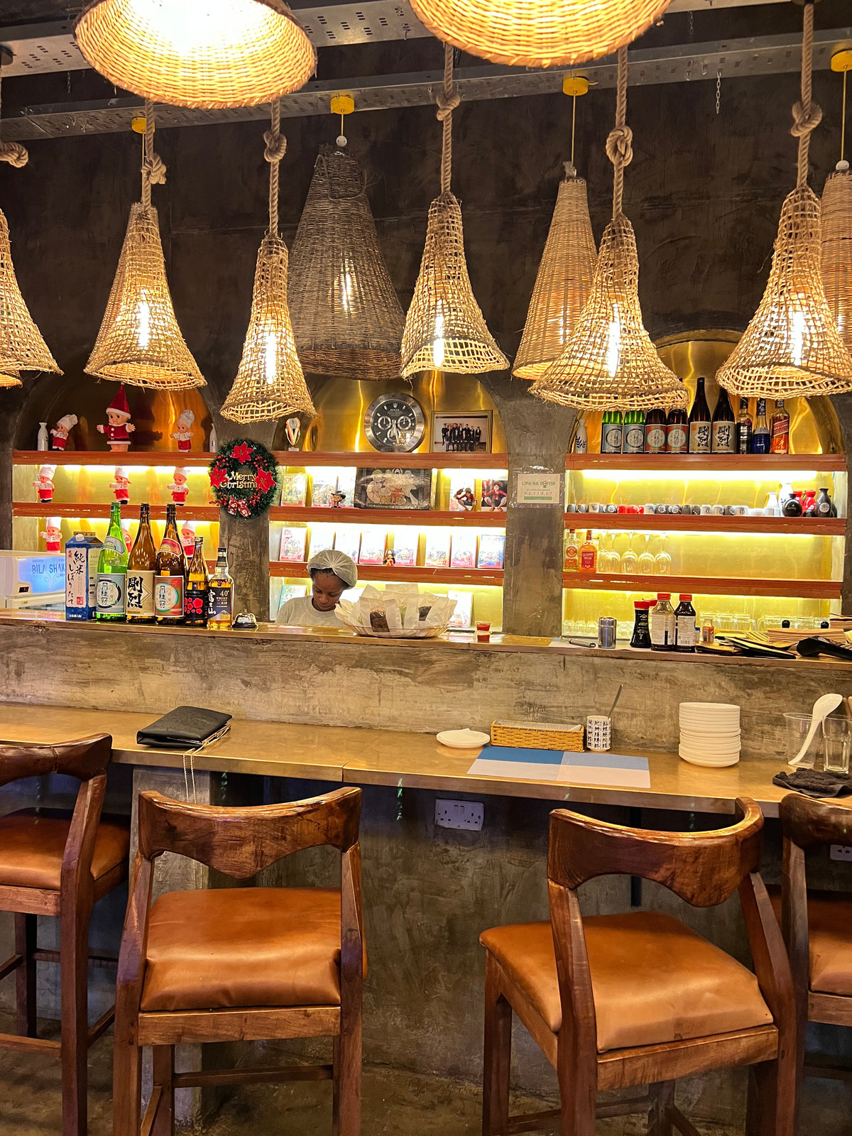 Woven Pendant Light Shade in Natural