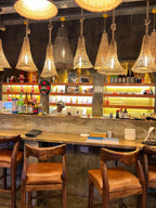 Woven Pendant Light Shade - Natural