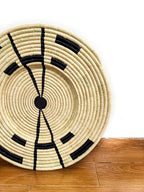 Raffia Wall Art, Wall  Basket Decor, Raffia Wall Hanging, African wall basket, woven wall decor Living room, Unique Tribal Housewarming Gift