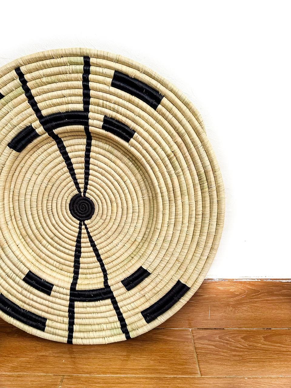 Raffia Wall Art, Wall  Basket Decor, Raffia Wall Hanging, African wall basket, woven wall decor Living room, Unique Tribal Housewarming Gift
