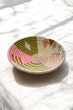 Pink African Woven Basket