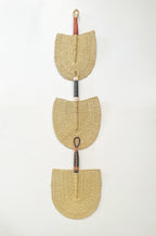 Bolga Fans set of 3 - Natural, Authentic African Fan from Ghana