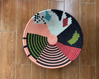 Kalisimbi basket bowl - Handwoven Colorful wall Basket