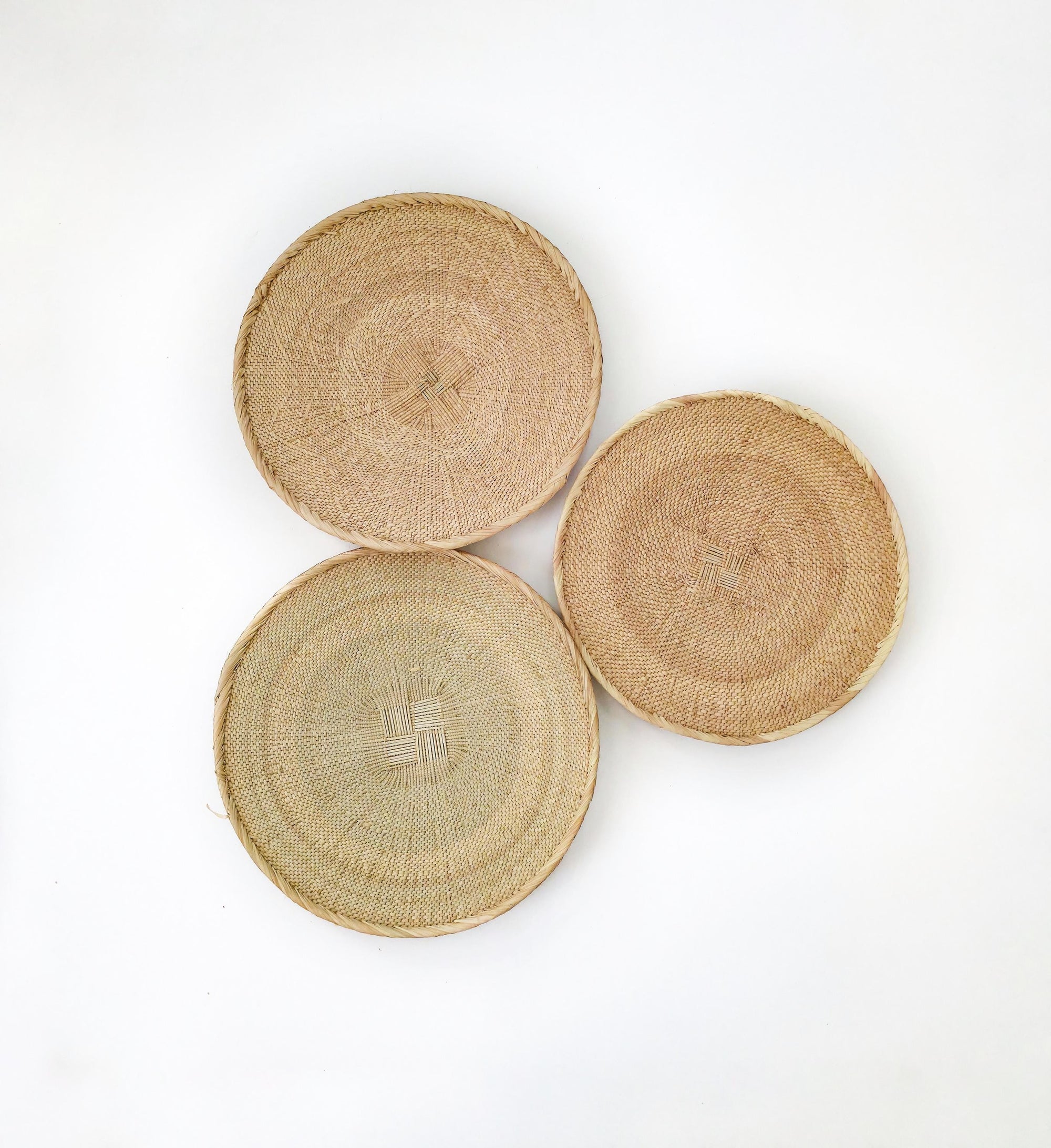 Set of 3 Natural Binga Baskets