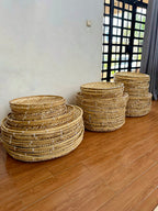 Bamboo Baskets for Ceiling Decor 3PCS Set
