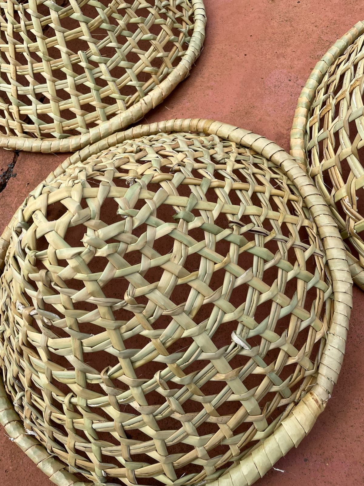 Large Palm Pendant Light Shade - Woven Basket Shade for Restaurant lighting