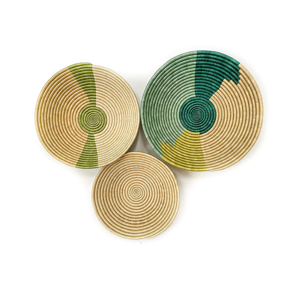 Ikiyanga 3Pcs Wall Basket - Handwoven wall basket decor