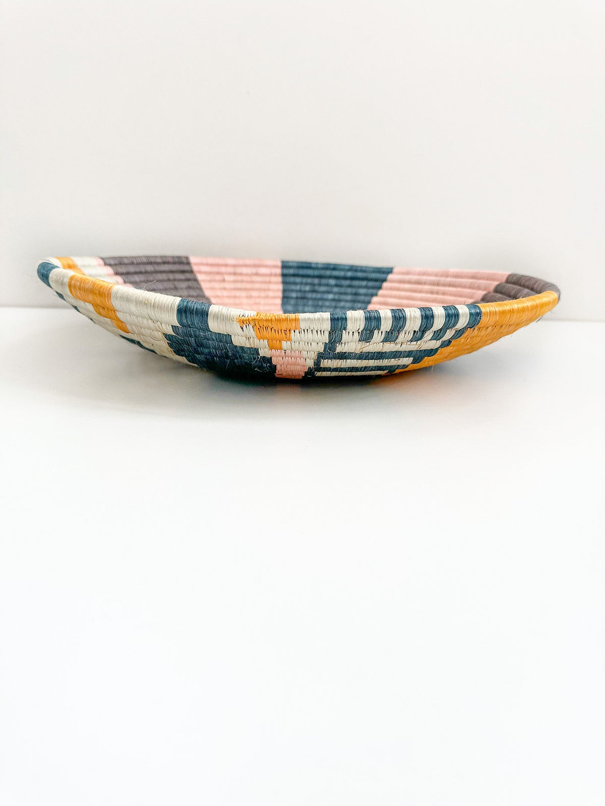Large Colorful African Woven Basket