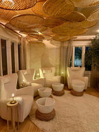 Bamboo Basket Ceiling Decor, Restaurant Decor, Hotel Lighting