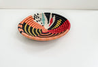 Kalisimbi basket bowl - Handwoven Colorful wall Basket