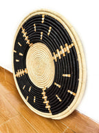 Raffia Wall Decor Basket - Natural Fiber Wall Hanging