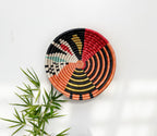 Kalisimbi basket bowl - Handwoven Colorful wall Basket