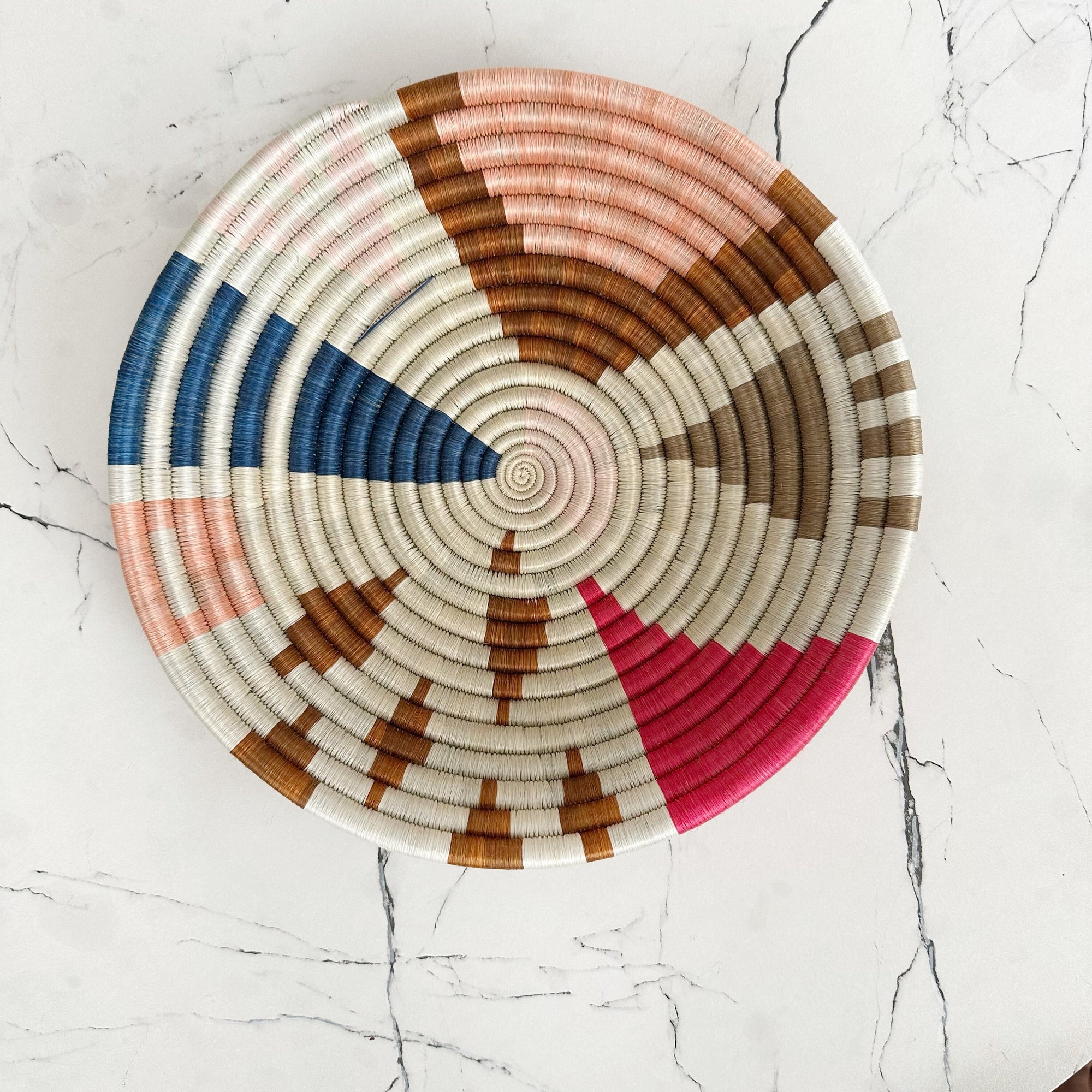 Colorful wall basket decor set of 3