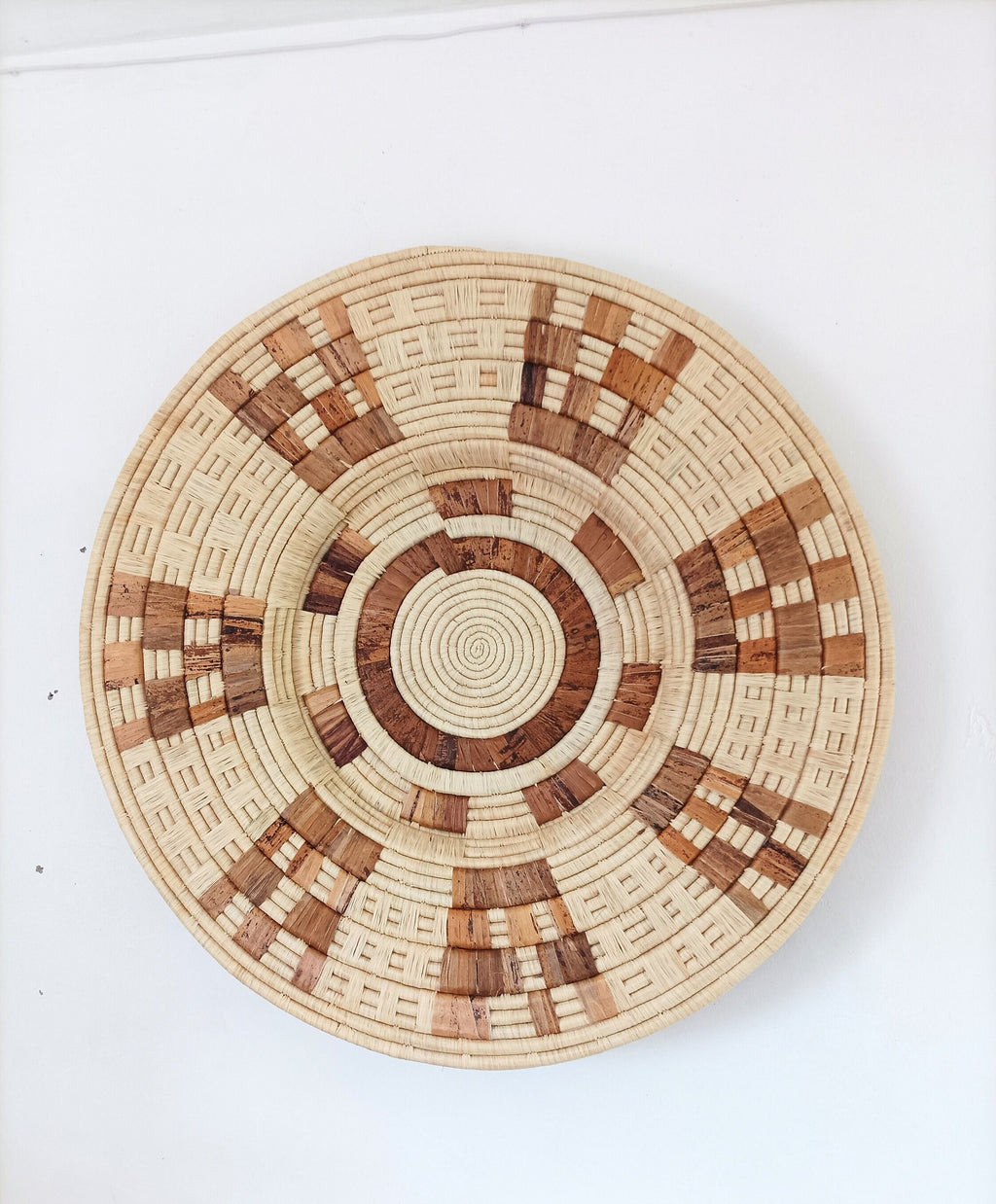 Large Wall Basket - Raffia Wall Hanging available in size 26 inch and 32 inch