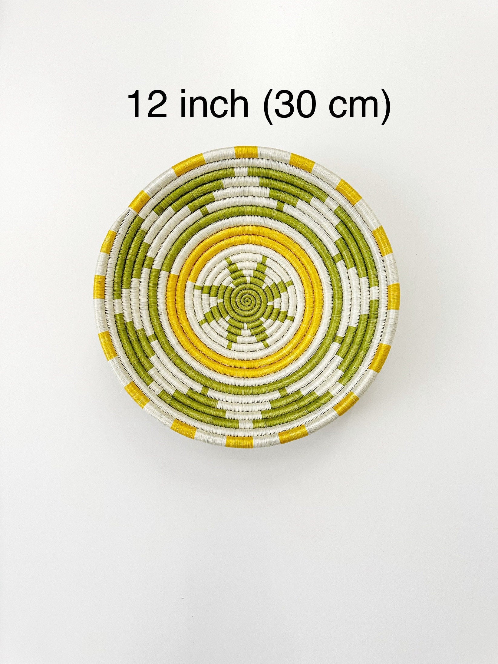 Green wall basket with star pattern - Wall Decor Basket