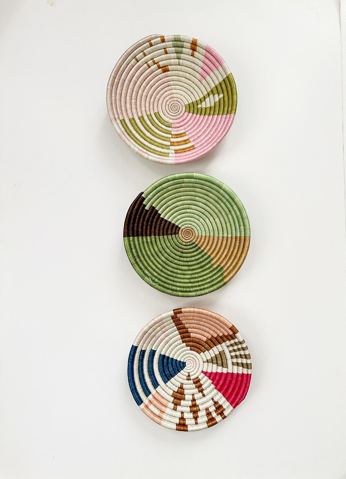 Colorful Wall Basket Decor Set of 3