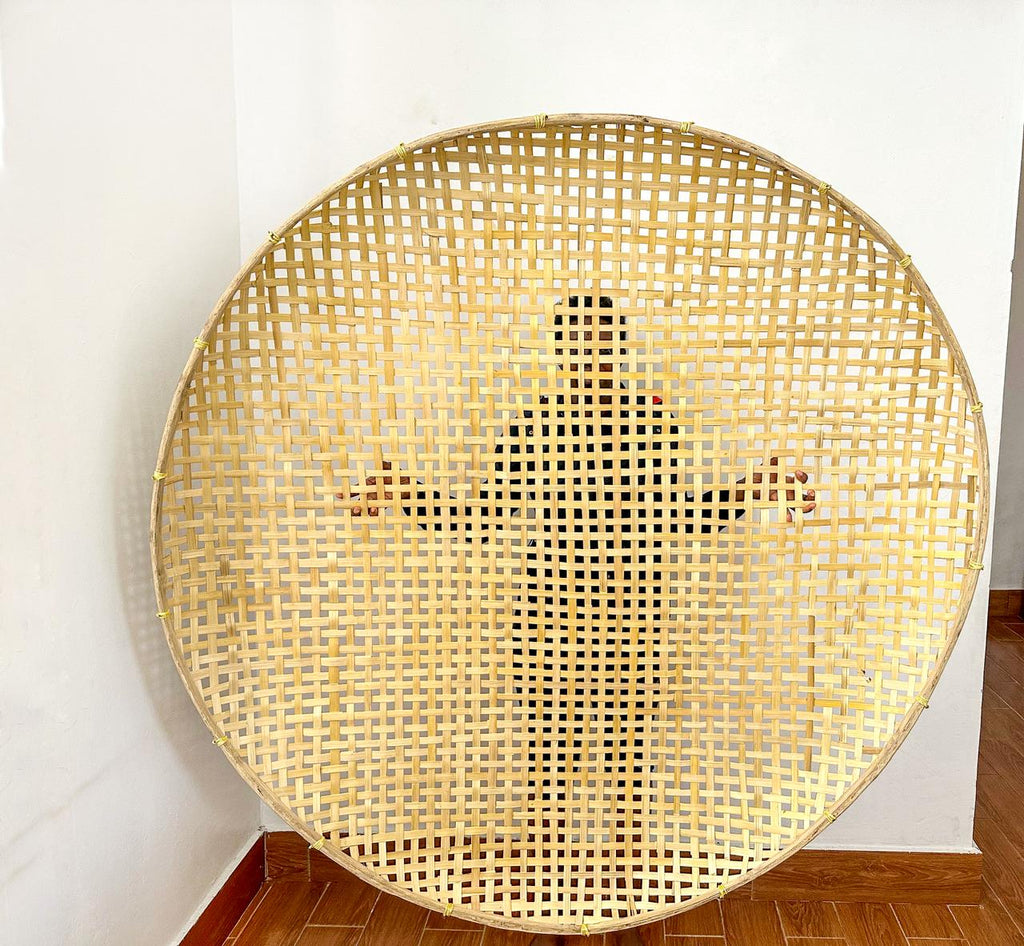 Bamboo Basket Ceiling Decor, Restaurant Decor, Hotel Lighting