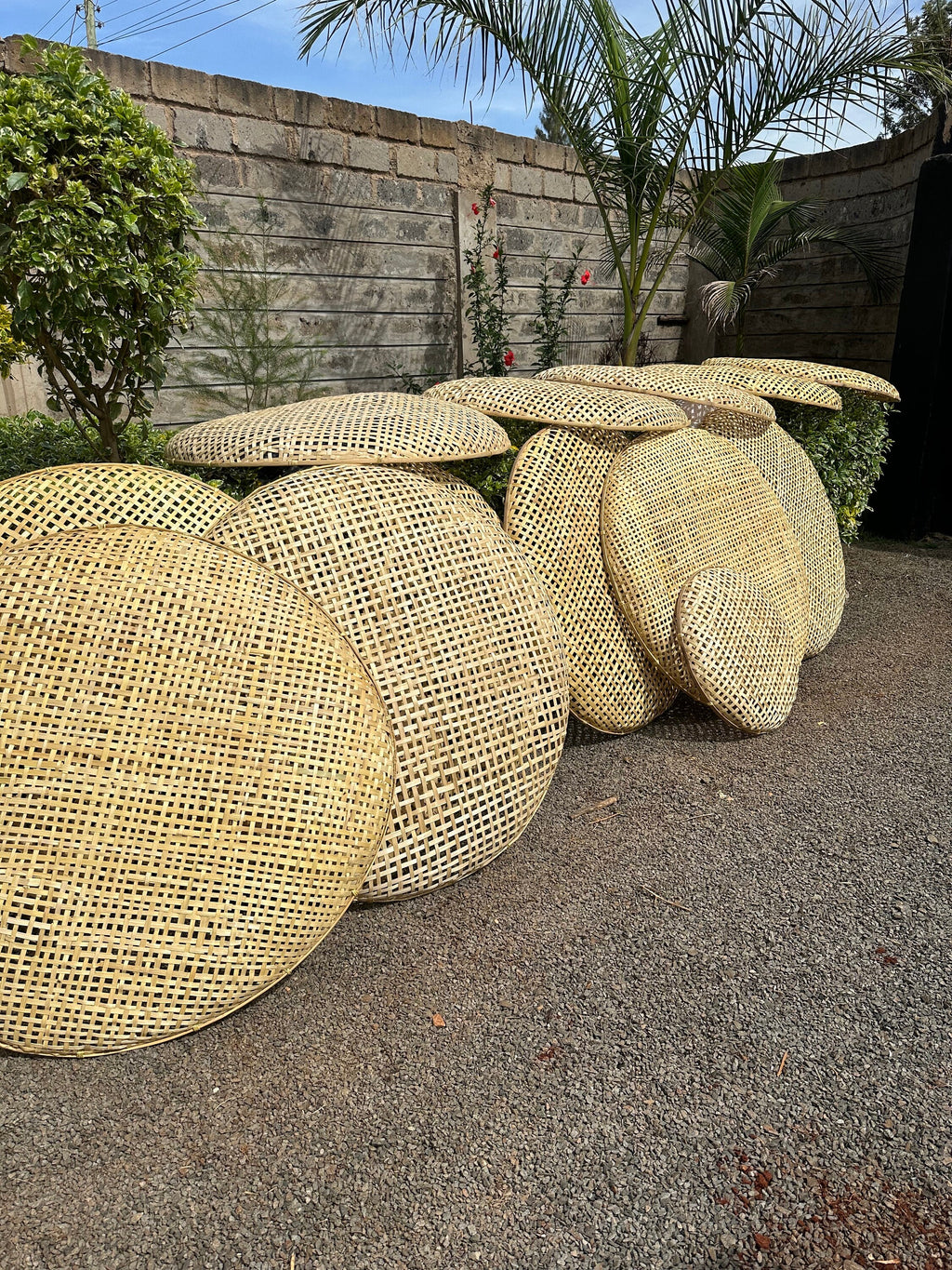 Bamboo Basket Ceiling Decor, Restaurant Decor, Hotel Lighting