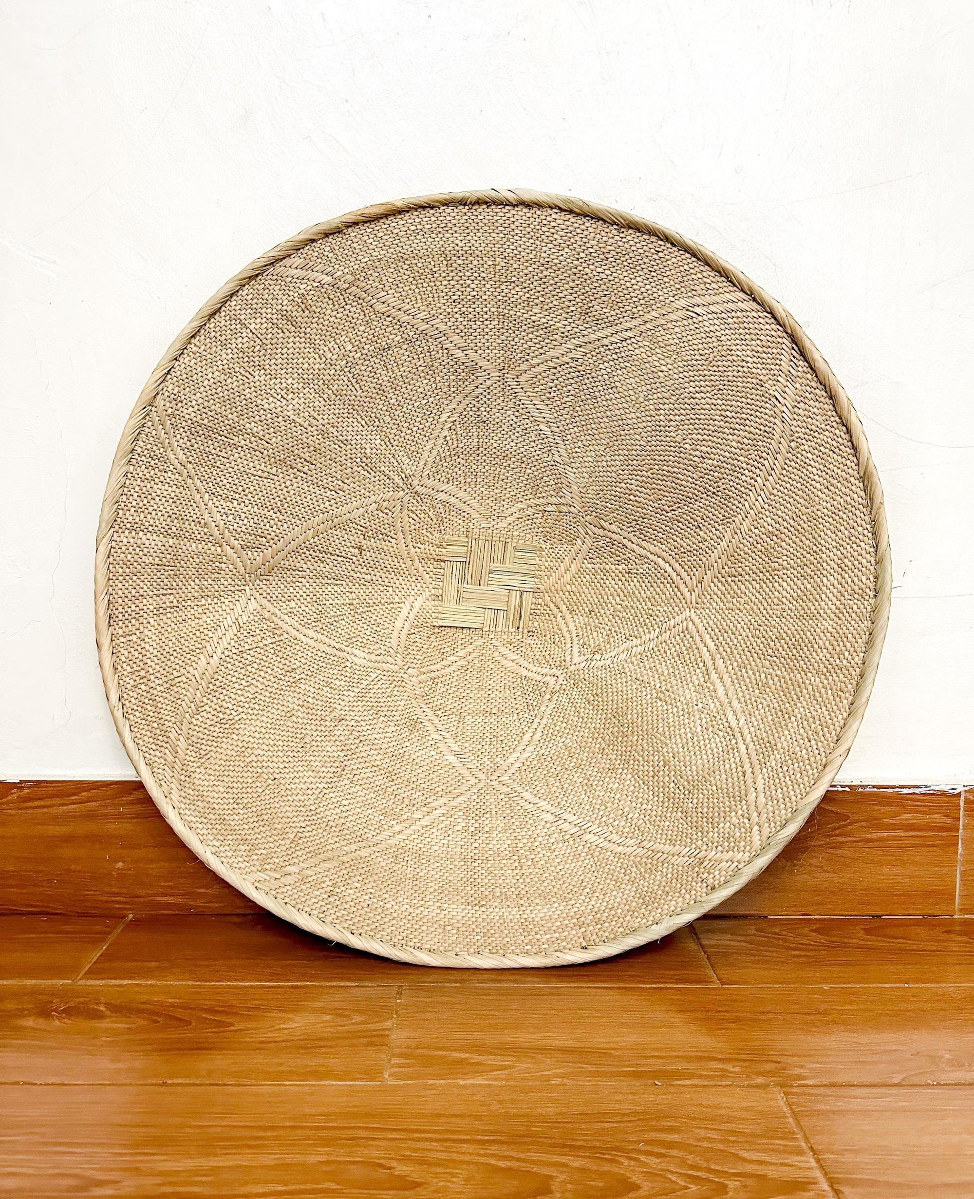 30'' Binga Wall Basket: Natural Woven Wall Decor, Housewarming Gift