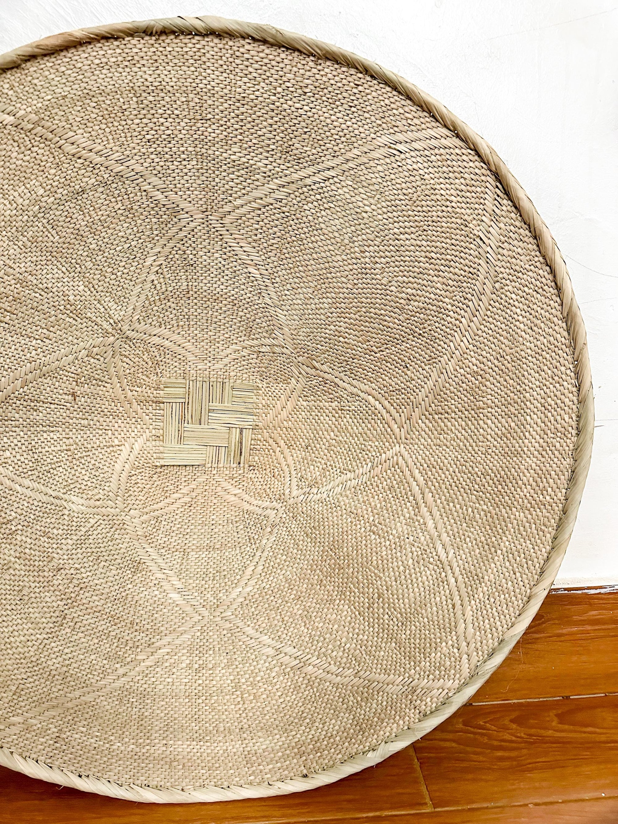 30'' Binga Wall Basket: Natural Woven Wall Decor, Housewarming Gift